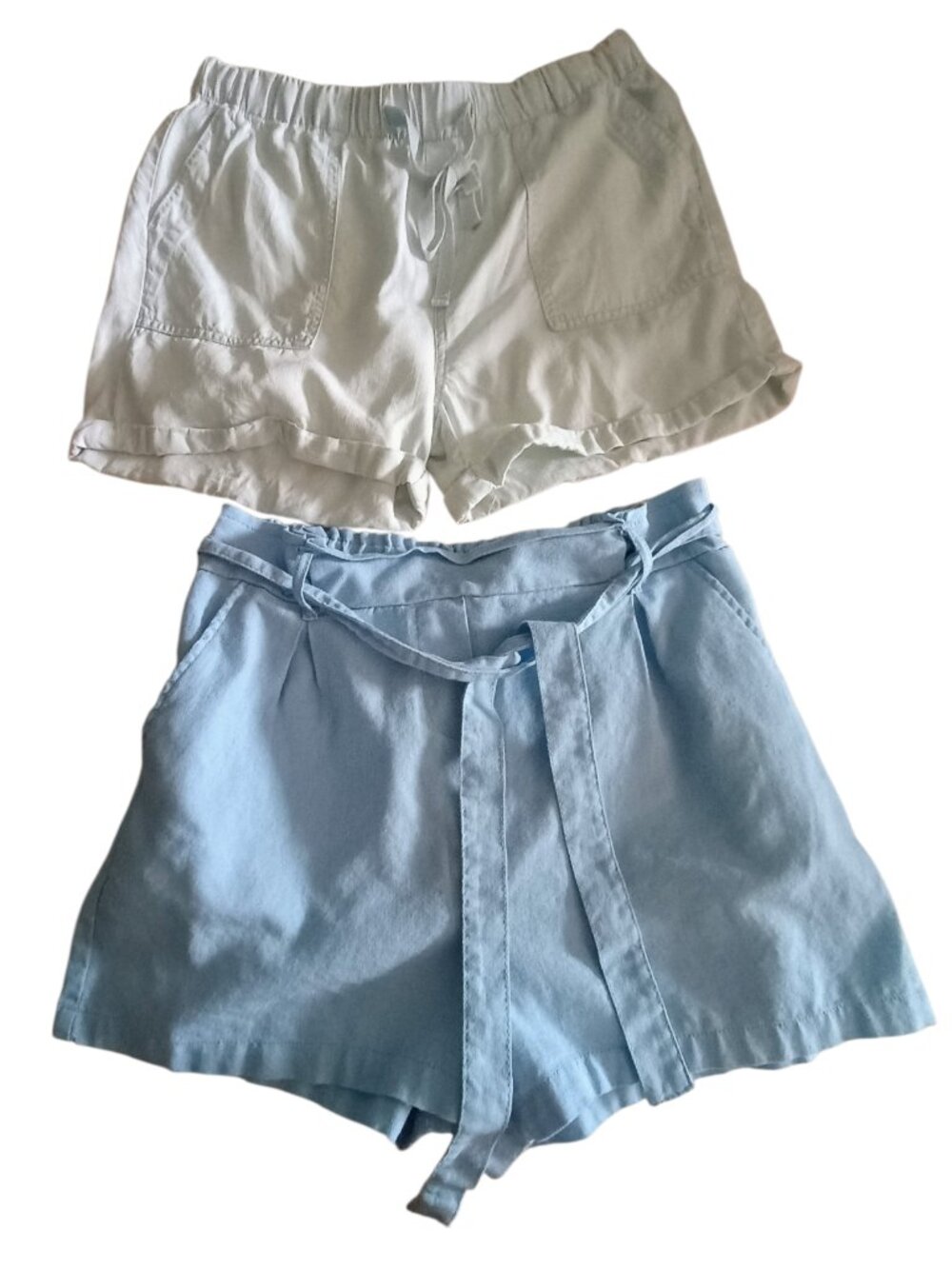3 Shorts, vacation bundle, shorts bundle, bundle. Pull on shorts, elastic waist.